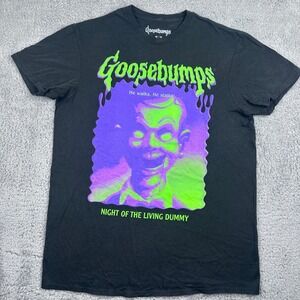 Goosebumps T-Shirt Mens Medium Black Night of the Living Dummy SlappyGraphic Tee